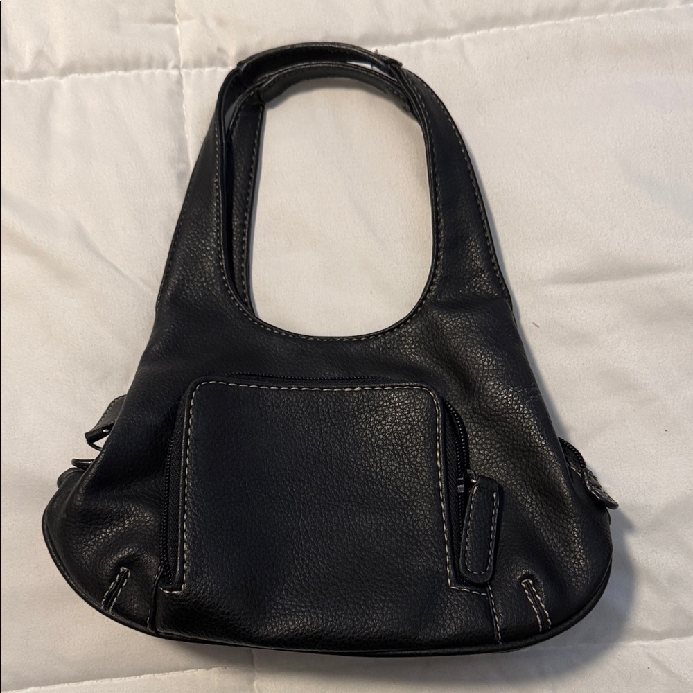 Elegant Black Leather Handbag
